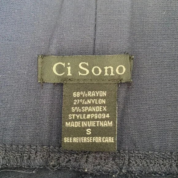 Ci Sono Thick Navy Blue Leggings - Picture 7 of 10